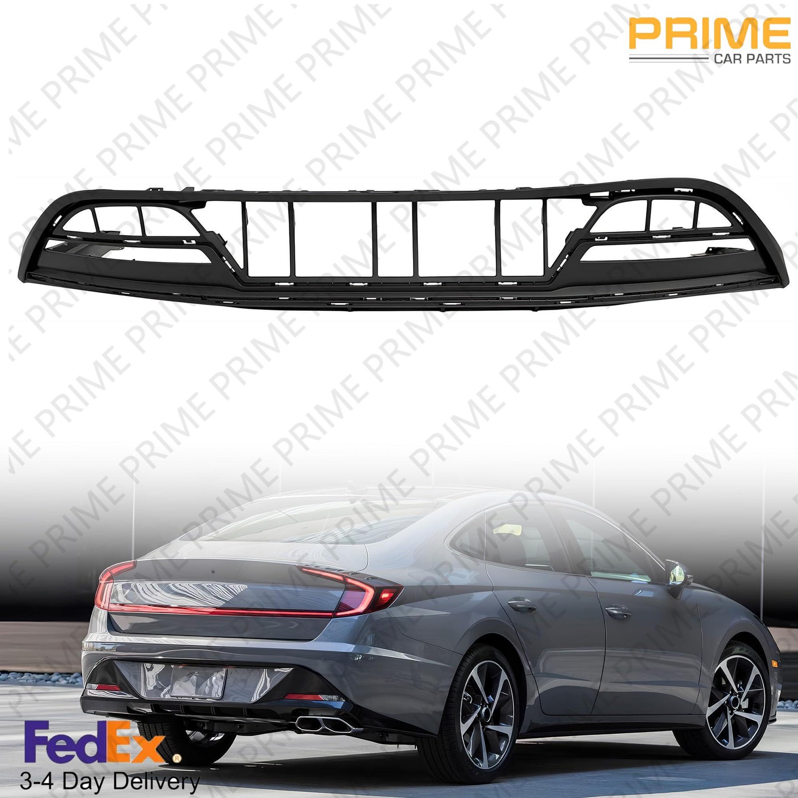 Rear Lower HY1195136 Bumper Cover Compatible with Hyundai Sonata SE 2020-2022
