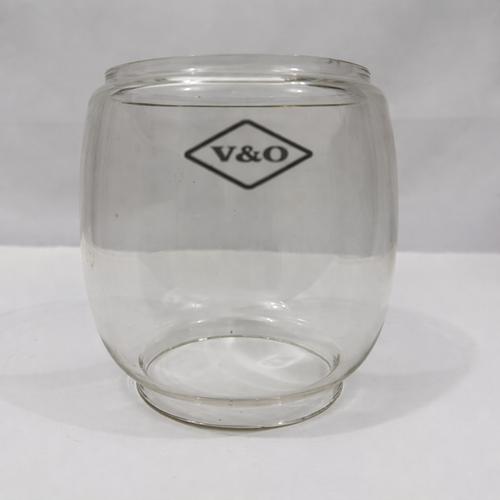 Vintage V&O Lantern Glass Globe 4"H x 3.25" Top OD x2.75" Bottom OD   Very Nice - 第 1/3 張圖片