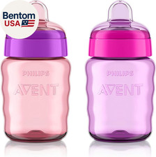 My Easy Sippy Cup with Soft Spout and Spill-Proof Design, Pink/Purple, 9Oz, SCF5
