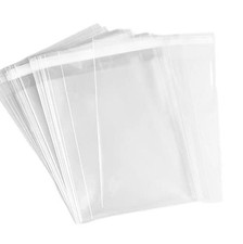 Cellophane Bags 200 Pcs 4-5/8 In X 5-3/4 In Clear Resealable Self-Adhesive