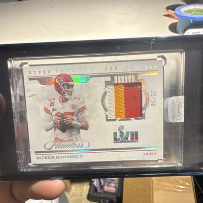 Panini 2022 Flawless Patrick Mahomes II Super Bowl Swatches #SBS-8 /20