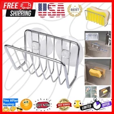 Sponge Holder for Kitchen Sink, Stainless Steel Suction Cup Sponge Caddy - Si...