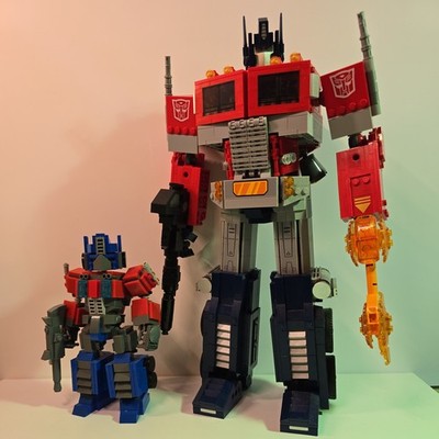 LEGO Optimus Prime 10302 (incomplete) and MOC Optimus Prime (Chibi Style)!