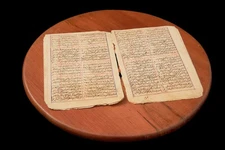 Antique Arabic Manuscript Book Handwritten Poems Moroccan 14th Century Rare Book