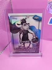 2026 Topps Disney Neon Clarabelle Cow Epic Mickey Chrome Refractor - Etch Paral
