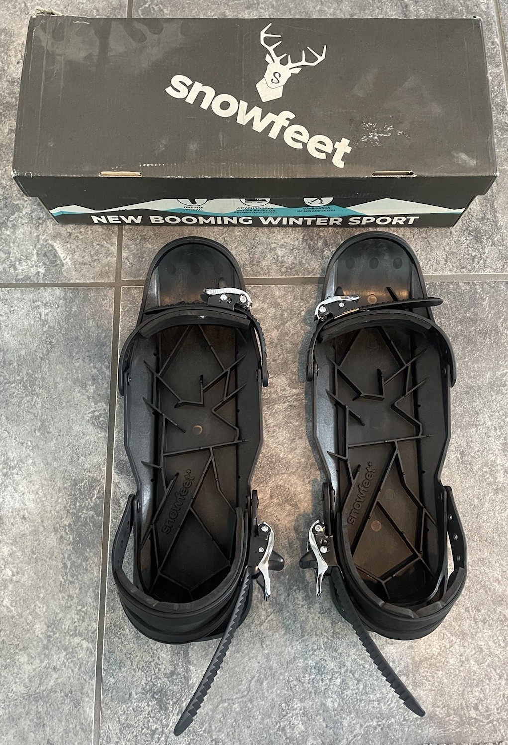 SALOMON NUOVO IN SCATOLA Piedini da neve corti attacchi regolabili piedi da neve scarpe da sci