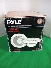 Pyle PLMR60W 6 1/2" Dual Cone Waterproof Stereo Speaker System White Pair