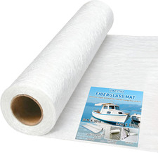 Fiberglass Mat 50 in X 30 Ft, 125 Sq. Ft Fiberglass Chopped Strand Mat Resin  E