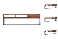 TV Schrank Fernsehschrank Lowboard Regal Sideboard 160X30X45 Cm Massivholz L