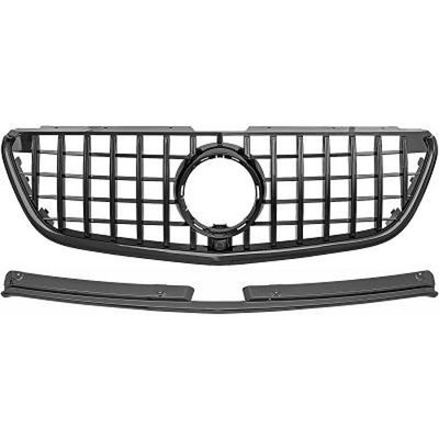 Kühlergrill glänzend schwarz passend für Mercedes-Benz Vito Kasten W447 Double