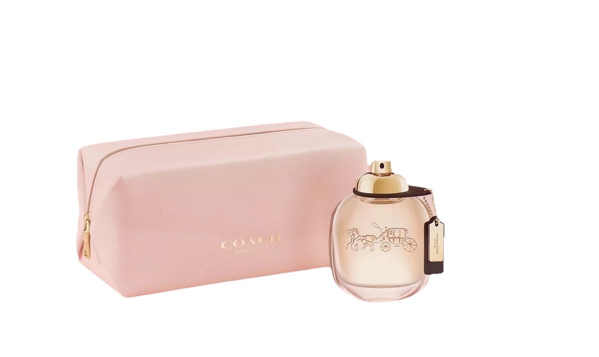 Coach Eau de Parfum Spray 3 fl oz Gift Set with Pouch Regular Size