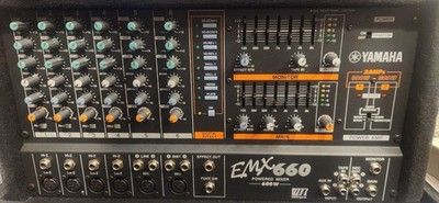 YAMAHA EMX660 Powered Mixer - 2 AMPS (300w + 300w) WITH ROAD READY