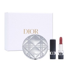 NWT Dior VIP Limited Edition Compact Mirror and Mimi Lipstick Set.