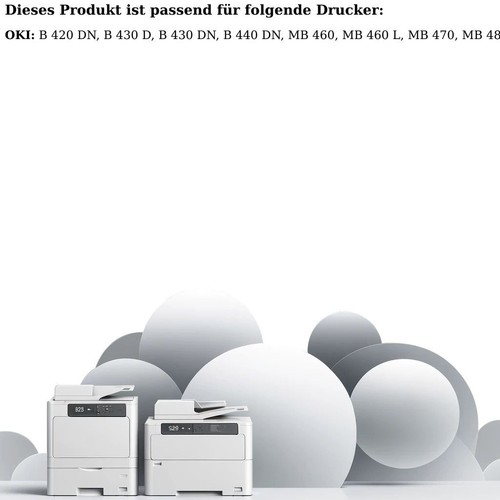 Toner kompatibel zu OKI B430/B440/B480 / 43979202 schwarz - Photo 2/4