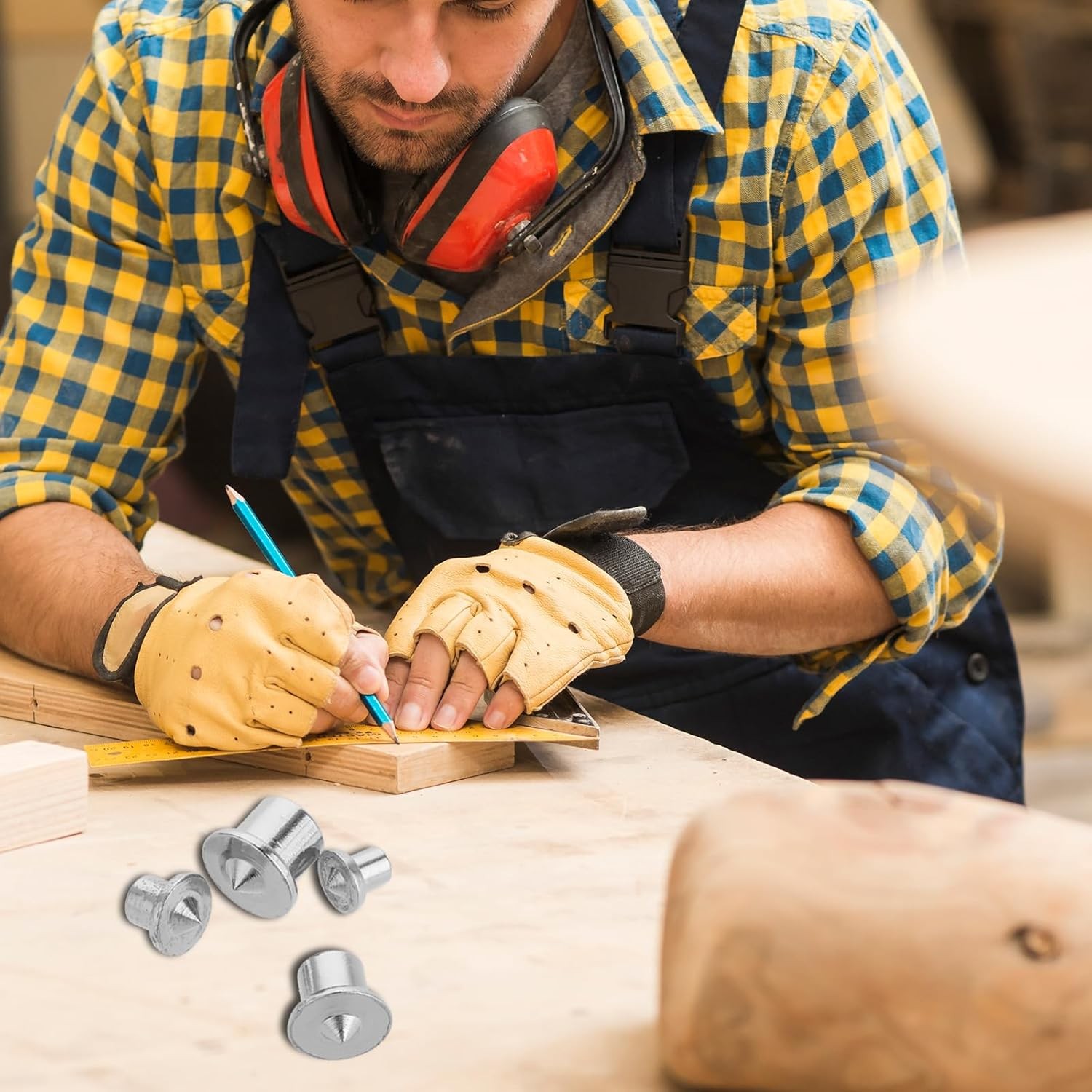 Dowel Pins Center Point Set, and Tenon 1/4", 5/16", 3/8" 1/2" 