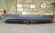 Heckschürze R32 Look für VW Golf 5 ABS Heckansatz grau inkl. Reflektoren mit ABE