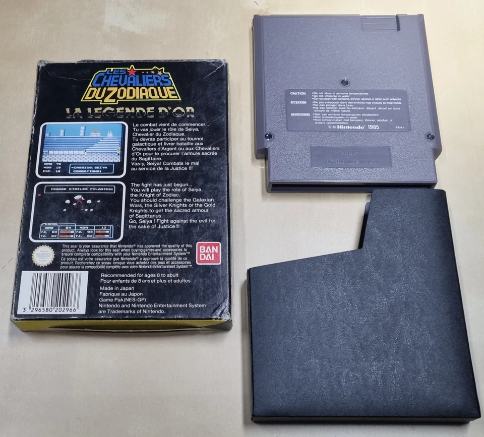 Jeu LES CHEVALIERS DU ZODIAQUE pour console Nintendo NES - SANS NOTICE - FRA - Photo 2/4