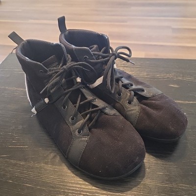 Xero Shoes Mens 11.5 Toronto High Top Barefoot Black Canvas Sneakers Laces Diff