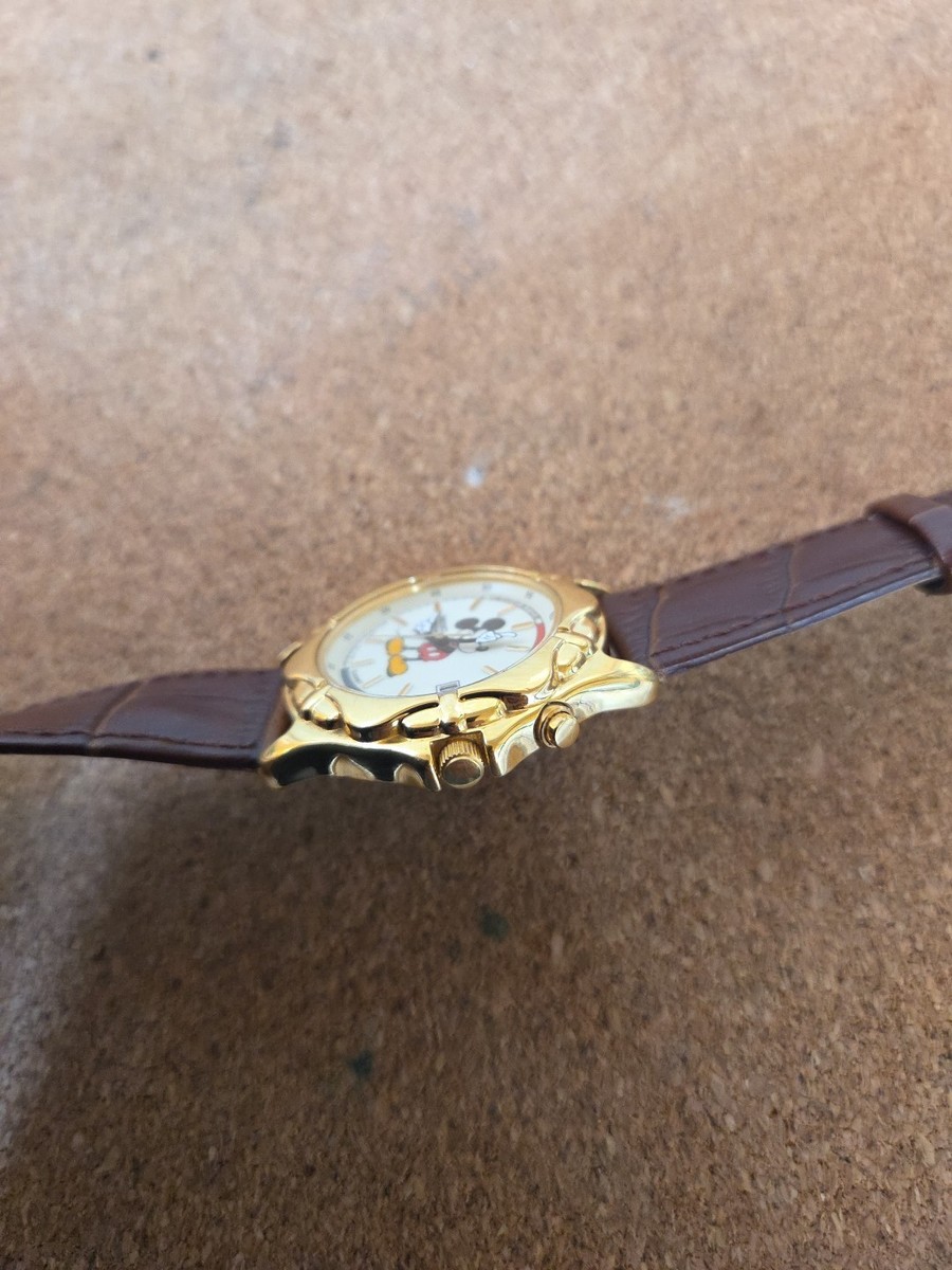 RARE MEN'S SEIKO MICKEY MOUSE KINETIC 5M42-0C19 8.5