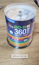Verbatim BD-R DL 50GB 6x 100 Discs White Printable VBR260RP100SV1  New