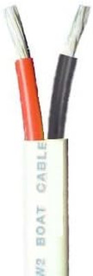 8/2 AWG Duplex Tinned Marine Wire, Red/Black 25 Feet