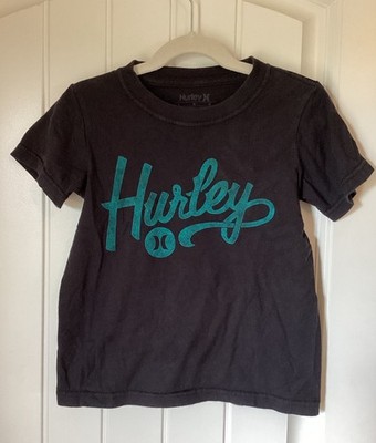 Hurley boys Black Logo Graphic T-Shirt & black joggers 