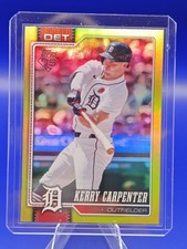Kerry Carpenter Yellow Foil /399 2026 Topps Series 1 Card #61 Detroit Tigers