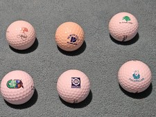 A3 6 Logo Golf Balls Lot Courses,Brands Advertising ,Collectible ,
