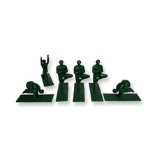 Yoga Army Men Figures Lot of 6 Green Plastic Soldiers Meditation Poses 3  EUC