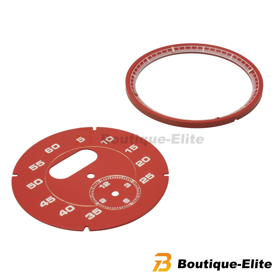 For Porsche Cayman 911 Macan Cayenne Boxster Panamer Chrono Red Dial Clock Gauge - Image 3 of 4