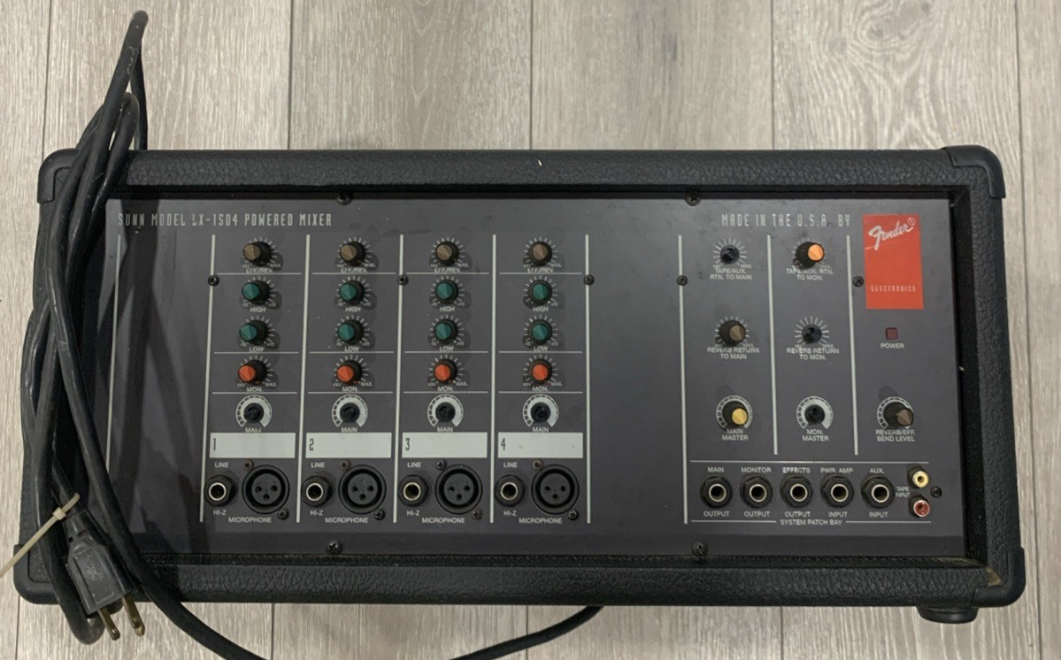 Fender Sunn Model LX-1504 4 Channel Powered Mixer | eBay
