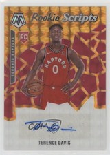 2019-20 Panini Mosaic Rookie Scripts Orange Prizm Terence Davis #RS-TDV Auto oh4