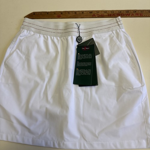 CHERVO WOMEN'S GOLF TENNIS SKIRT SIZE 6/SMALL WHITE NEW NWT - 第 6/8 張圖片