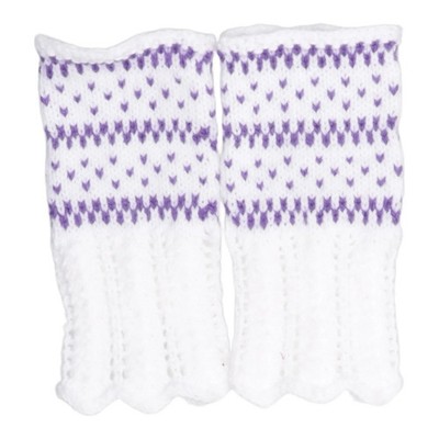 Pulswärmer, Größe: ONE SIZE, Weiß/Lila, Damen #a3q