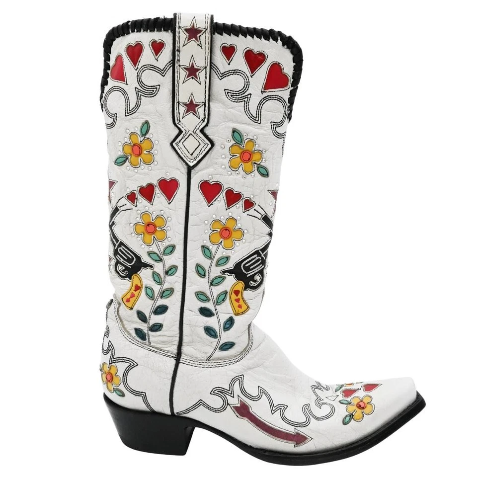 DOUBLE D RANCH X OLD GRINGO | Cowgirl Bandit Leather Western Boots Size 7.5 B - Image 2 of 4