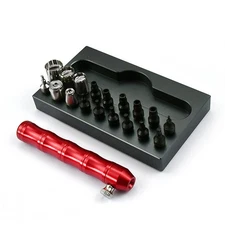 Watch Crown Tube Removal & Installation Tool Pusher Battery Case With Nozzles K