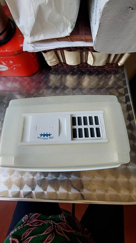  Cloche Plateau à Fromages, Cave à Fromage TEFAL en Plastique Blanc hermétique  - Photo 2/4