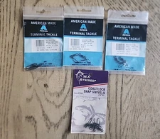 Coastlock Snap Swivels Sea Striker Rosco Size 7 New Lot Of 4 Packages 75lb NWT 