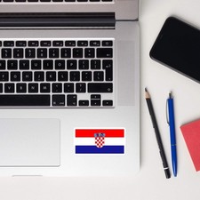 Croatia Croatian Flag Laptop Sticker Decal Stickers Travel Souvenir Gift Idea