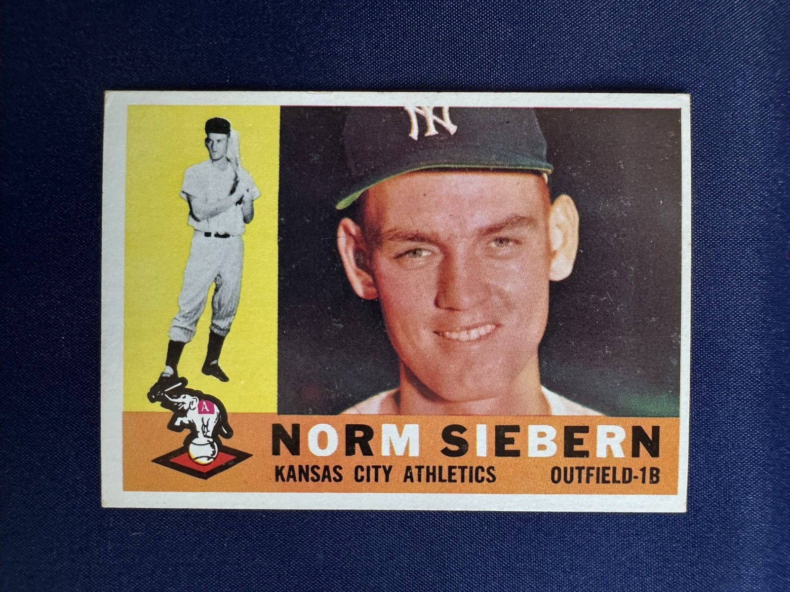 1960 Topps Norm Siebern #11 EX-EX+