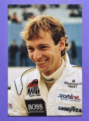 altes Pressefoto Stefan Bellof, Tyrrell, Formel 1 Grand Prix 80er Jahre , 9x13cm