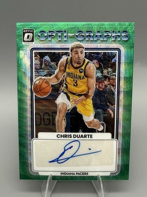 2022-23 Panini Donruss Optic Green Wave Opti-Graphs Chris Duarte #OG-CHD Pacers