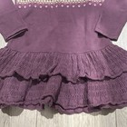 Baby Gap Toddler 2T Fair isle Sweater Dress Winter Holiday Purple Ruffle — photo 4