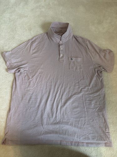 Vineyard Vines Edgartown Polo Shirt Men's XL Lavender Purple Short Sleeve Pima