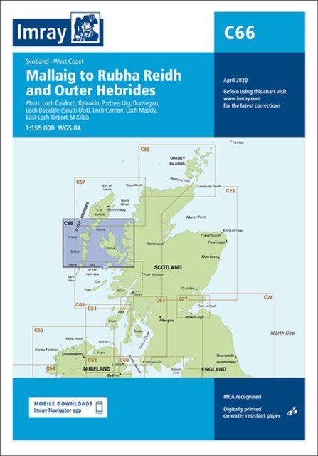 C66 Mallaig to Rudha Reidh and Outer Hebrides by Imray C Series - Image 3