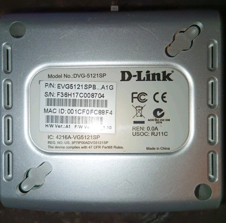 D-Link DVG-5121SP SIP ATA Telefon 2 Port analog Adapter Fritzbox Sipgate - Bild 2 von 4