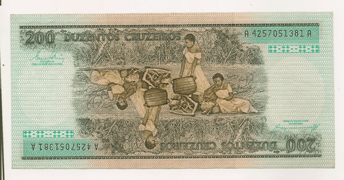 Bank of Brazil 200 Cruzeiros Bank Note - Picture 2 of 2