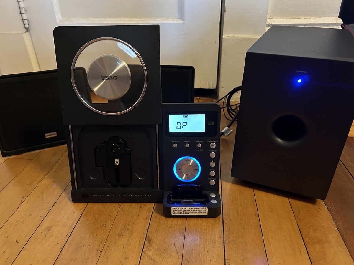⭐️希少良品⭐️TEAC MC-DX32i 2.1chCDコンポ TEAC Micro Hi-Fi System MC-DX32i Subwoofer & Speakers