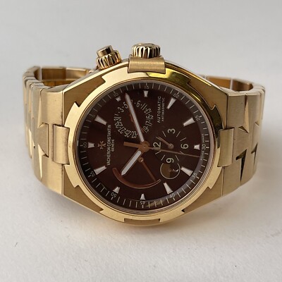 Vacheron Constantin Overseas Dual Time Rose Gold Chocolate Brown 47450