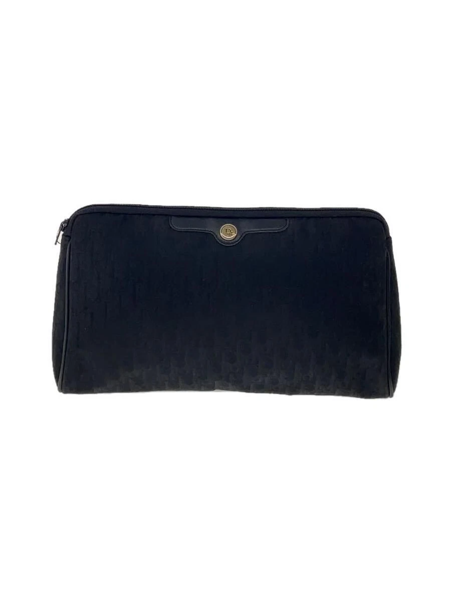 Christian Dior autre pochette motif trotteur toile noire occasion
